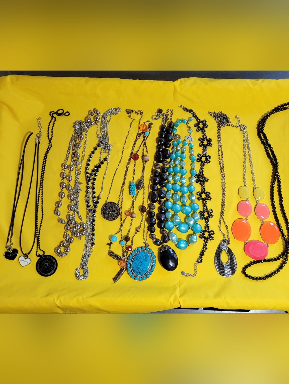 Vintage to Modern Colorful Fashion Necklace Lot